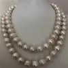 Underbara 12-13mm South Sea White Pearl Necklace 925 Silver271e