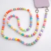 Beads Pearls Long Universal Phone Strap Charm 120cm Mobile Phone Accessories Adjustable and Detachable Fashion Bag Chain NEW L230619