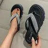 Slippers 2023 Studenten Outdoor Mode Casual In Hak Vrouwelijke Buitenlandse Handel Dikke Bodem Helling Met Strass Slippers
