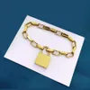 Fashion Lock Chain Bracelets for Women Love Designers Link Bracelet Necklace Pendant Street Brace Lace Gift Ladies Hand Chain with248J