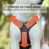 Gilet de service réfléchissant pour harnais pour animaux de compagnie en tissu Oxford 1000D avec poignée verticale Colliers de chien réglables pour grands chiens moyens Q1127233u