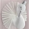 Doll House Accessories Baby Girl Room Decor Plush Animal Head Swan Wall Home Decoration Stuffed Toys Girls Bedroom Kids Child Gift 230719