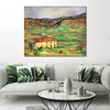 Peinture abstraite colorée sur toile Gardanne 1890 Paul Cezanne Art Unique Handcrafted Artwork Home Decor