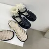 Sandaler falts paltform skor kvinnor y2k sommar casual pu läder desiger sexiga mode sandaler tofflor strandskor 230719