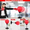 Punching Balls PU Desktop Boxing Ball Stress Relief Fighting Speed Reflex Training Punch Muay Thai MMA Exercise Sports Equipment HKD230720