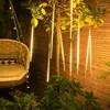 Strängar 8 rör LED Meteor dusch stränglampor Vattentät fairy Garden Decor Outdoor Xmas Street Tree Garland Juldekoration