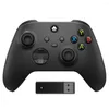 Contrôleurs de jeu 2.4G sans fil pour manette de jeu Xbox One Series S/ X manette à double vibration avec récepteur USB prise en charge PC Windows