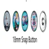 Metals NSB2250 Snap Buttons Jewelry 18mm Fashion DIY Charms Crystal Snaps Antique Metal2759