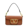 5a+ borse a catena del marchio Fashion v Letter Wallet Ladies Vintage Solid Color Hantal