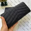 Leather Flap Wallet Designer Cassandre Matelasse Zipper Long Purse Card Holder With Original Box 01