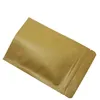 100 stycken Lot 5 Storlekar Stand Up Kraft Paper Food PALLS DOPPACK ZIP LOCK BROWN STORAGE PAPER BAK CLEAR Fönster Bulk Matpaket Väskor231U