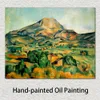 Abstract Canvas Art Mont Sainte-victoire 1895 Paul Cezanne Handgemaakte Olieverf Modern Decor Studio Appartement