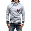 Heren Hoodies 2023 Hk Heckler Koch Geen Compromis Mode Print Capuchon Trui Diagonale Rits Casual Jassen Sweatshirts Tops