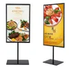 Dubbelzijdige posterstandaard A3A4 metalen cafétafelbord reclame-promotie bureau-displaystandaard rek 230c