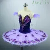 Tutu di balletto viola per ragazze adulte Donne Pancake Piatto professionale Tutu di balletto Costume di scena Bambini Schiaccianoci Balletto classico Danza243K