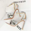 Sandals BIGTREE Shoes Summer Women Sandals Stilettos Heels 11 Cm Ladies Shoes Satins Women Pumps Sexy High Heels Hollow Out Lady Sandals L230720