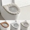 Bekväm toalettstolkudde vinter Closestool Mat Soft uppvärmd tvättbar pad badrumstillbehör