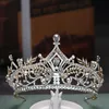 Brautkronen Bling Bling Kristalle Kopfschmuck Hochzeit Krone Strass Braut Tiara Hochzeit Party Zubehör 237H