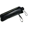 Storage Bags Windproof Leather Portable Umbrella Cover Bag Black Home 12.5 33cm