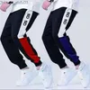 Męskie spodnie modne- Męskie spodnie High Street Joggers for Men Spits Autumn Mens Tract Pants Joggers Letters Hafting Fashion Stacking Elasty Jo Z230720