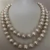 Underbar 12-13mm South Sea White Pearl Necklace 925 Silver276e