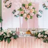 Decorative Flowers Hydrangea Door Wreath Household Rose Peony DIY Wedding Scrapbooking Fake Flower Green Leaves For Graden Wall Home Table