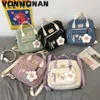 Schooltassen 3 In 1 Rugzak voor Tienermeisje Ring Gesp Draagbare Reizen Schoudertas Vrouwelijke Kleine Schooltas Badge Vrouw Rugzak Satchel 230720