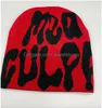 Berets 1Pcs Print 2023 Knitting Beanies Hat For Women Paragraph Quality Caps Men Fashion Mea Cpa Y2K Warm Hundred Take Cold Hats Dro 18T50