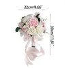 Fiori decorativi Matrimonio Bouquet da sposa Fiore artificiale Damigella d'onore Seta Sposa che tiene per la decorazione della festa di fidanzamento