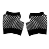 Whole-Fs 2pcs Fish Net Elastic Короткие перчатки без пальцев рукава для Ladies240f