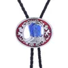 Bolo więzi Arabiesque Western Arabesque Antique Srebrne buty do jazdy Bolo Tie HKD230720