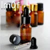 Free DHL 768Pcs/Lot Amber 10ml Glass Dropper E-Liquid Bottles For Ejuice With Tips and 5 Dropper or Screw Tamper Caps For Choose Ivxia