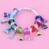 AIFEILI New Original Fashion Trend Charm Glass Beads Princess Dress Pendant DIY For Women Jewelry Bracelet Accessories2626