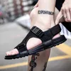 Sandals Men Sandals Summer Shoes New Gladiator Men's Sandals Fashion Man Flip Flops Gray Black Flat Shoes sandalias Male Big Size 36-46 L230720