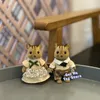 Narzędzia warsztaty 1/12 Miniaturowe meble dla lalek dla dzieci Pluszowe lalki Forest Rabbit Family Criters For Girls 230720