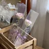 Opakowanie prezentów 1PC Przenośne przezroczyste pudełko kwiatowe Kreatywny Trójkąt Pakiet Prezenta