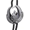 Personalized jewelry Ties New Bolo animal wolf shirt leather rope bolo tie western cowboy HKD230720