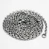 ship Jewelry Whole 10pcs Lot Smooth stainless steel silver thin 3mm Round Rolo Link chain necklace Fashion Jewelry Women 235J