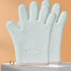 Thickened anti scald and heat insulation silicone gloves for kitchen special gloves for baking in high temperature microwave oven 270N