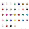 Charme Reiki Pierre Naturelle Charmes Boucles D'oreilles En Or Pendentif Coeur Agate Rouge Quartz Rose Cristal Violet Pour Les Femmes Bijoux Drop Deli Dhgarden Dhcfk