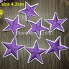 WL New arrival 50 pcs Purple Color little star Embroidered patches iron on cartoon Motif Applique embroidery accessory2036