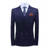 Herrenanzüge Qj Cinga Marke Männer Boutique Zweireiher Anzug Jacke Große Größe 5XL Reine Farbe Business Blazer Mäntel