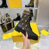 Weihnachten Big Sale Designer Stiefel Damen Plateaustiefel Silhouette Knöchel Martin Booties Echtes Leder Beste Qualität Klassisch Schnürung Marke Casual Outside 10A