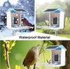 Gartendekorationen Solar-Smart-Vogelfutterhaus mit Kamera 1080HD Nachtsicht KI-Erkennung Artenverbindung Automatische Erfassung 230719
