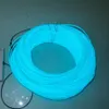 Pas cher 100m de 5mm Neon EL Clignotant Fil Lumières pour la Décoration de Fête de Noël de Vacances avec DC12V ou AC110 220V Pilote 11 Couleurs f302D