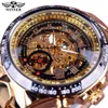 Relógios de pulso Winner Mecânico Sport Design Bezel Relógio de moda Relógios masculinos Top Brand Luxury Montre Homme Clock Men Automatic Skeleton Watch 230719