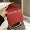 Skórzana torba na ramię Kobiet Designerka torebki Cassandra Top uchwyt Crossbody Bag