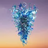 Chihuly Style люстры 100% ручной работы Blue Blound Murano Glass Modern Art люстра кухня декор подвесной свет 297s