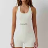 Damskie dresy dla kobiet joga rompers trening seksowna bez rękawów Onepiece kombinezon Slim Fitness Bodysuit Sportswear J230720