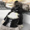 Cappotto invernale per animali addensato per cani Cappotto caldo per cani Giacca con cappuccio per animali domestici viola e nero con rivestimento luminoso S-2XL con finiture ricamate271t